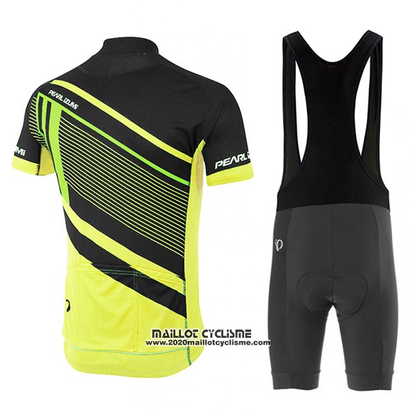 2017 Maillot Ciclismo Pearl Izumi Vert et Noir Manches Courtes et Cuissard